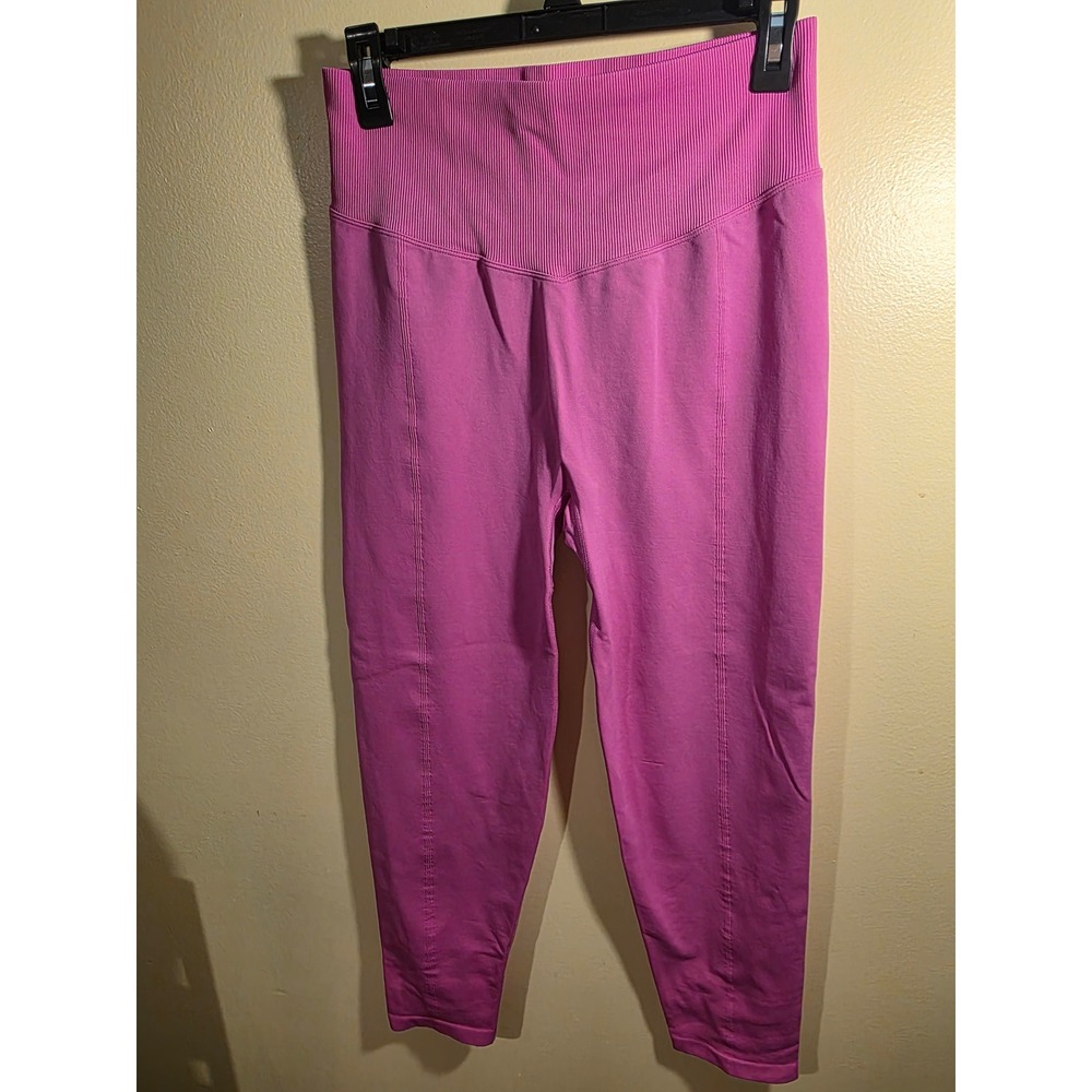 Pink Victoria's Secret High Waisted Seamless Leggings Magenta Womens XL Short